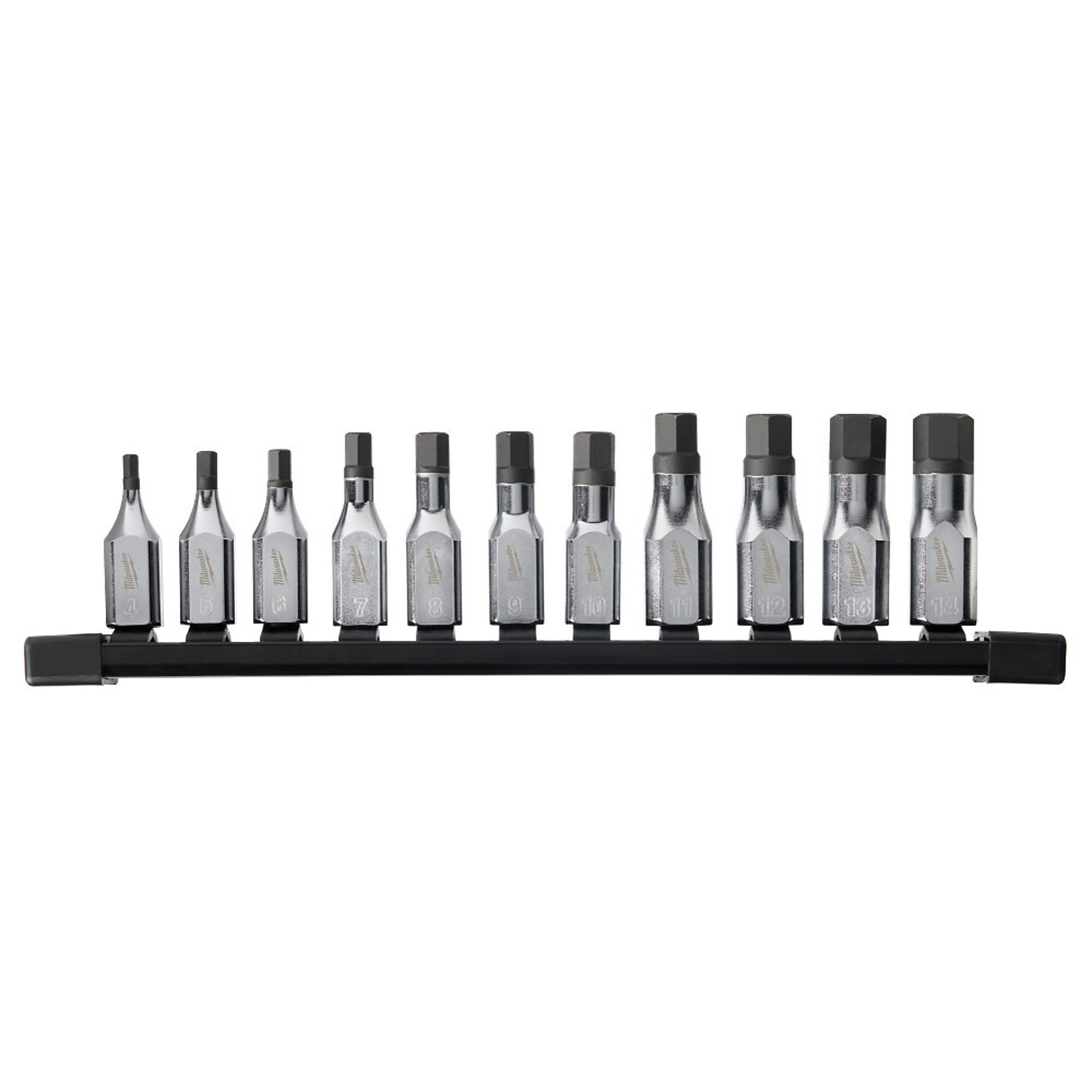Milwaukee Hex Bit Socket Set, 3/8in. Drive, 11-Pc., Model# 48-22-9543
